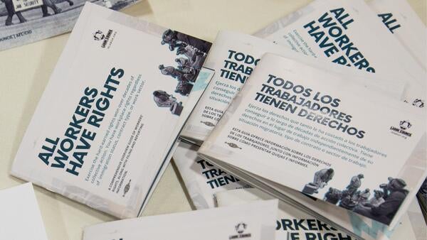 All workers have rights pamphlets